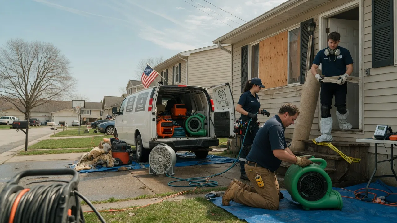 Water Damage Restoration in Triumph, IL near me